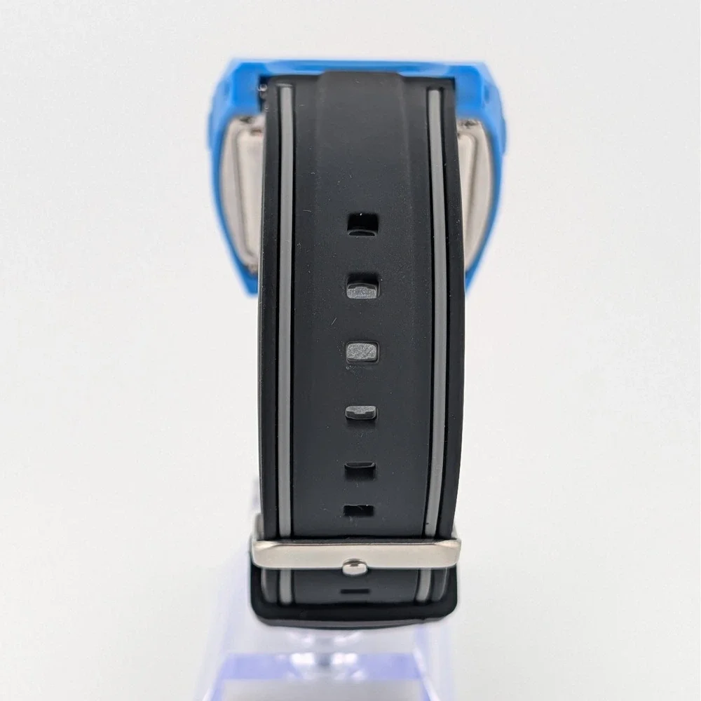 Nixon The Lodown Digital Tide Watch Blue 41mm Surf Aftermarket Rubber Strap